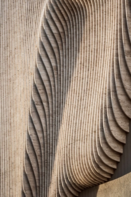 Detailaufnahme einer Fassade 