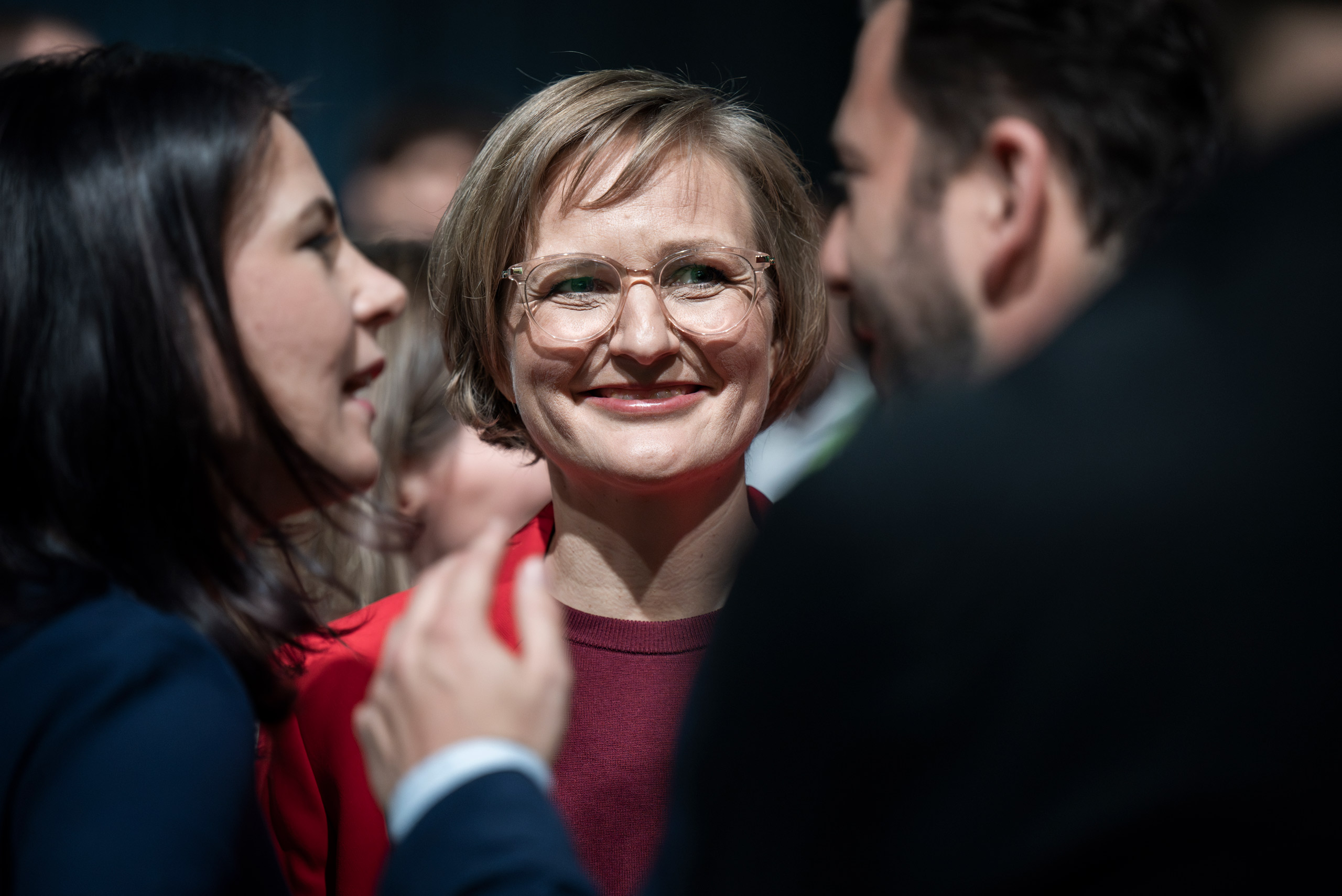 Gespräch am Rande eines Parteitags 