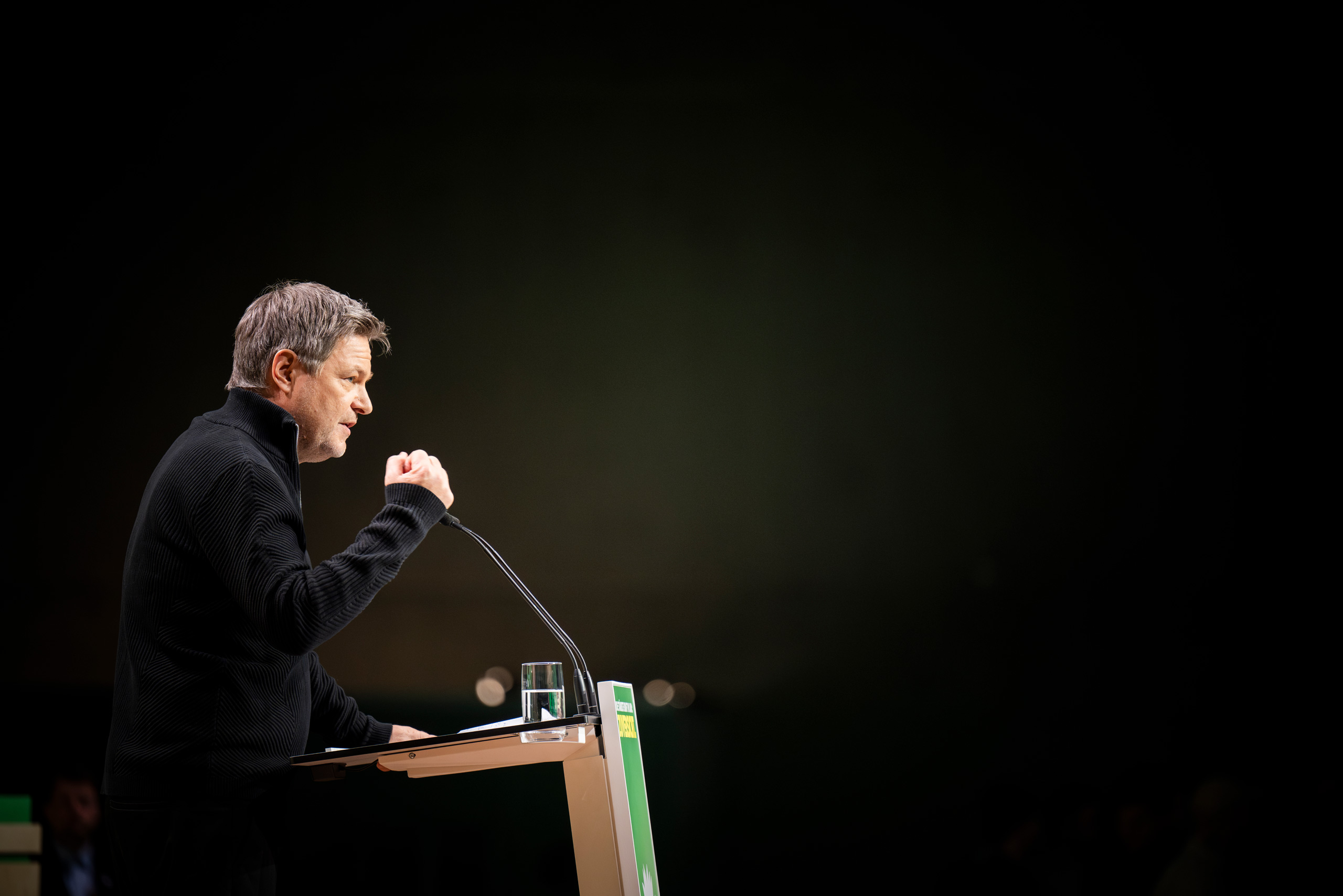 Robert Habeck hält Rede auf Parteitag 
